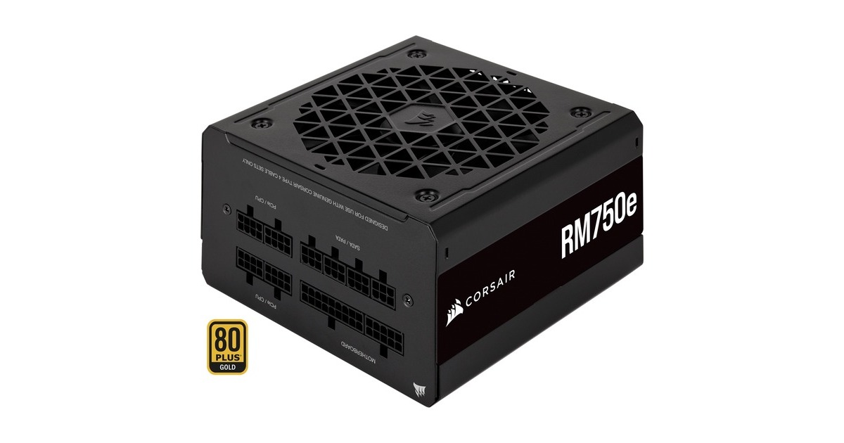 Corsair RM750e 750W, PC-Netzteil schwarz, Kabel-Management, 750 Watt