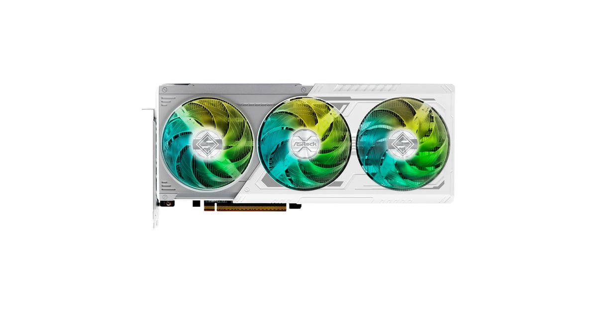 ASRock Radeon RX 9070 XT Steel Legend 16GB, Grafikkarte weiß