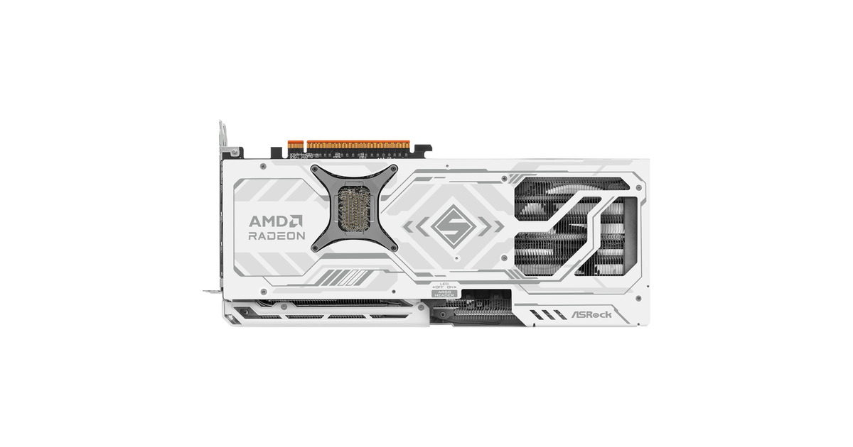 ASRock Radeon RX 9070 XT Steel Legend 16GB, Grafikkarte weiß