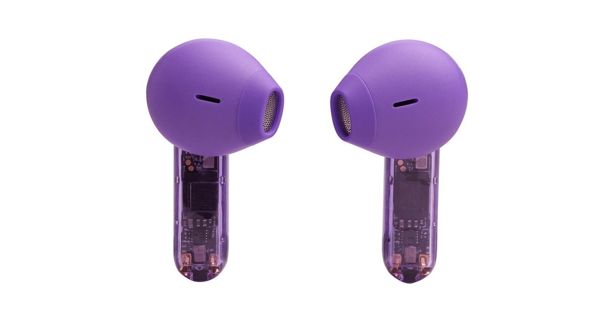 JBL Tune Flex Ghost Edition, Kopfhörer lila/transparent, USB-C, Bluetooth JBL Tune Flex Ghost Edition, Kopfhörer lila/transparent, USB-C, Bluetooth