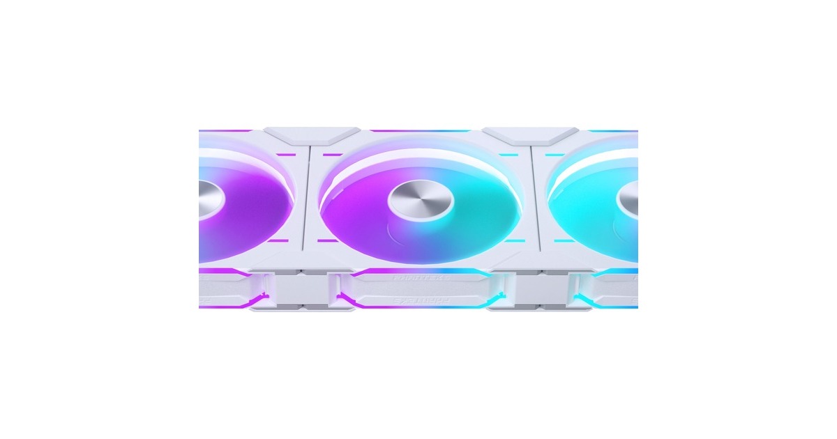 Phanteks D30-140 PWM Reverse DRGB, Gehäuselüfter weiß, 3er Pack