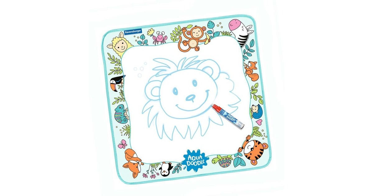 Ravensburger Ministeps Aqua Doodle ABC – Magische Malmatte 60 X 75 Cm – Malt Nur Mit Wasser, Trocknet Unsichtbar