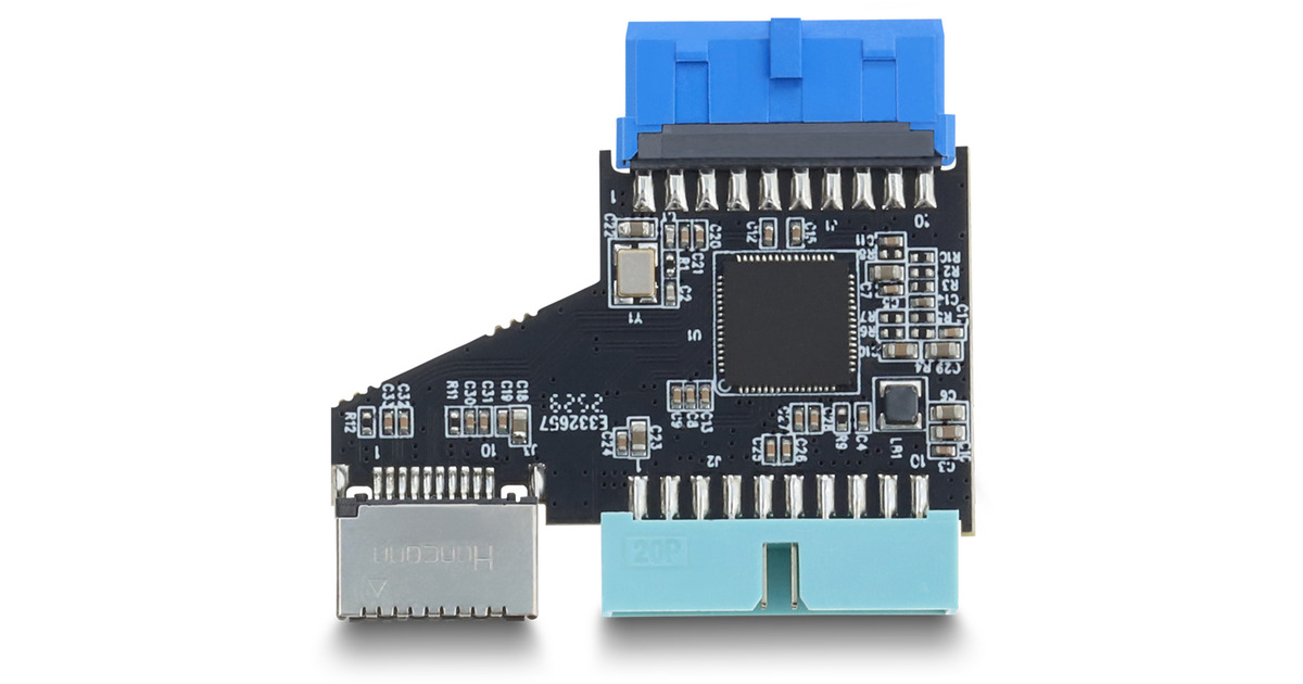 Intern Pin DeLOCK Intern 20 Pin Pfostenbuchse auf 20 Pin Pfostenstecker und Type-E ...