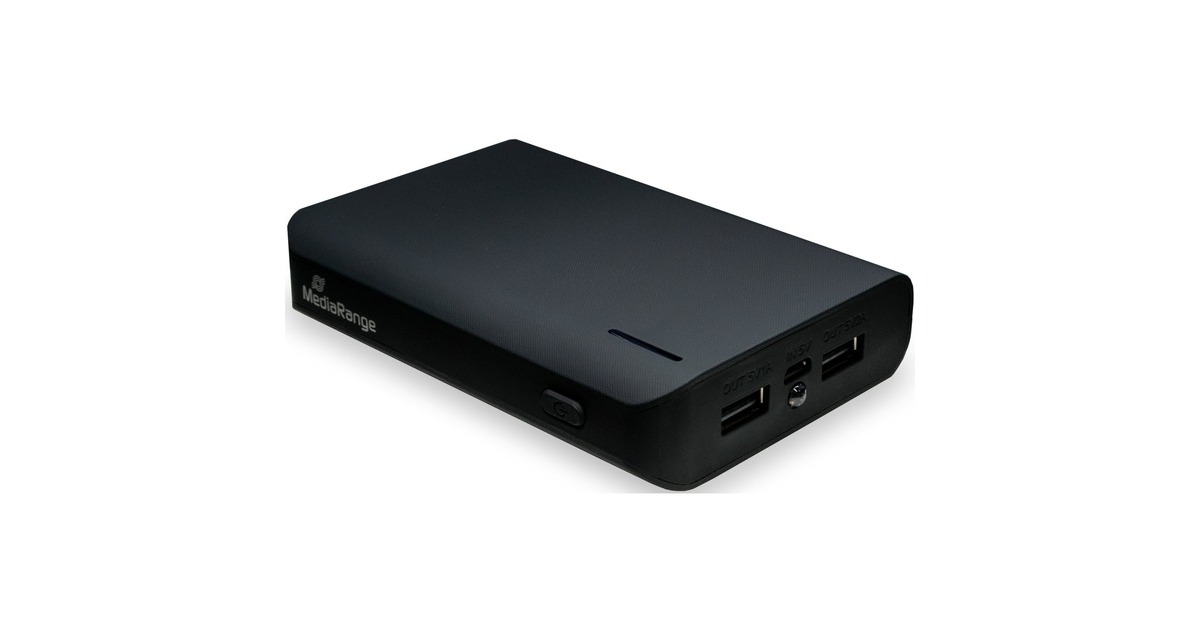 MediaRange Powerbank MR752, 8.800 mAh schwarz