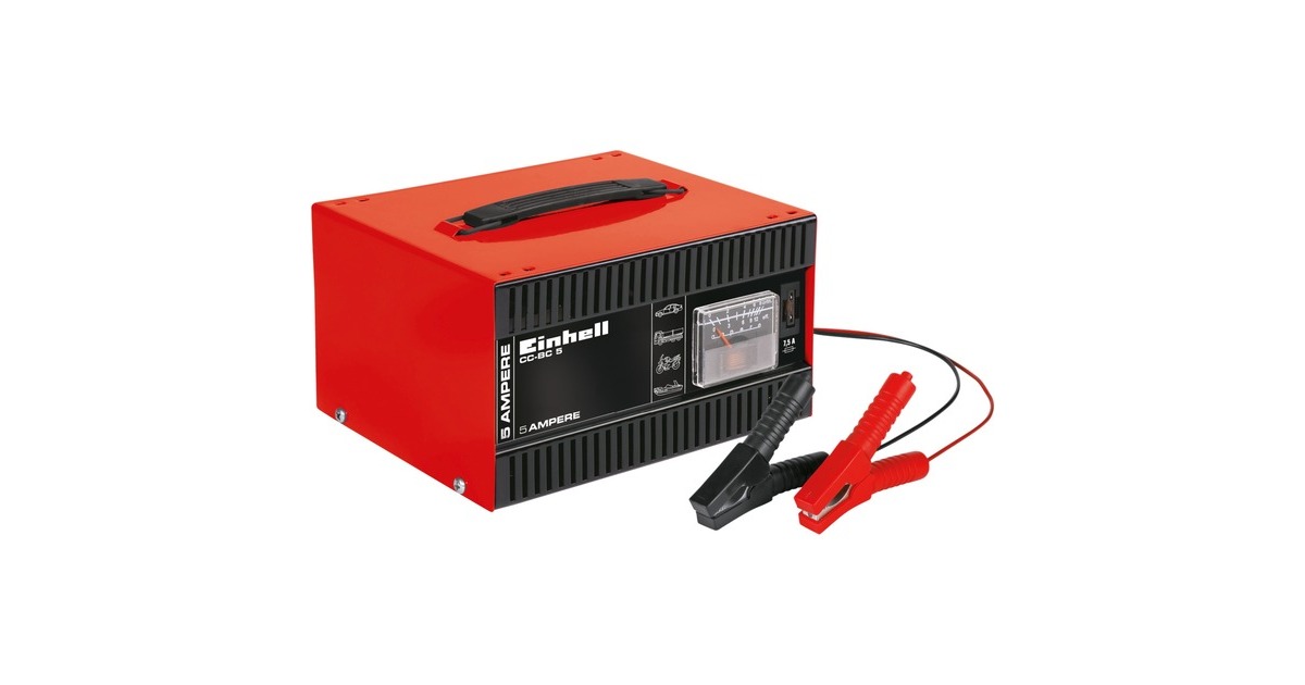 Einhell Ladegerät Blinkt Rot Und Grün Einhell Batterie-Ladegerät CC-BC 5 rot/schwarz, für Kfz- und