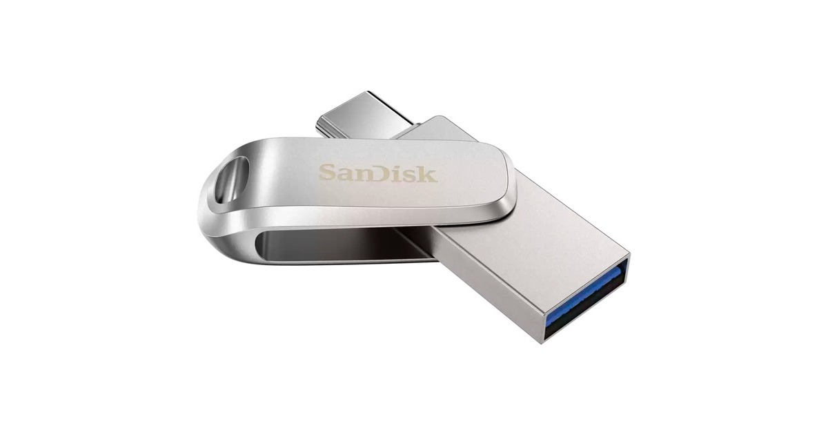 SanDisk Ultra Dual Drive Luxe 256 GB, USB-Stick silber, USB-A 3.2 Gen 1 ...