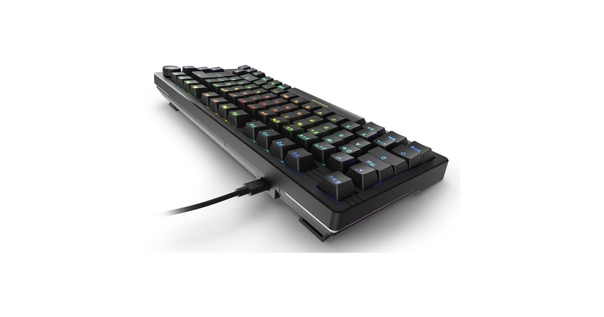 Sharkoon Skiller SGk50 S3 Wood, PBT, RGB Gaming Keyboard, 75% FR layout