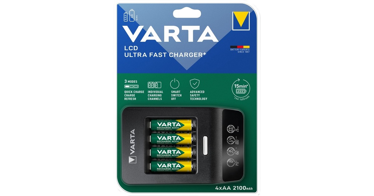 VARTA Ladegerät Plug Charger 4x AA 56706 2100mAh - Bei Kaufen