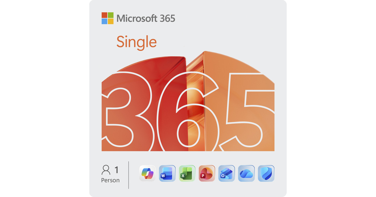 Single Software Microsoft Office M365 Single1 Person , Office-Software Deutsch, 1 Jahr ...