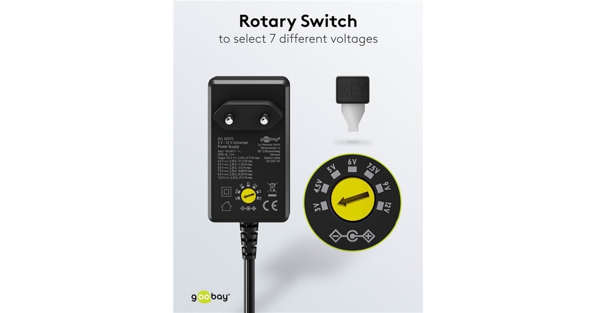 Goobay Netzadapter 95303 – Eurostecker Auf UK-Stecker, Schwarz, Keine Spannungsumwandlung
