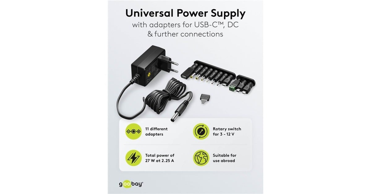 Goobay 95303 Netzadapter – Eurostecker Auf UK-Stecker, Schwarz