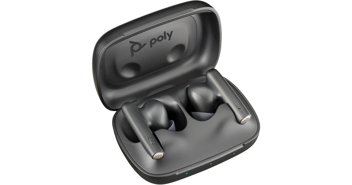 HP Poly Voyager Free 60 UC Earbuds, Headset schwarz, +BT700 USBC 