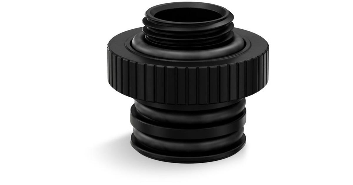 EKWB EKQuantum Torque PushIn Adapter M 7 Black, Verbindung schwarz