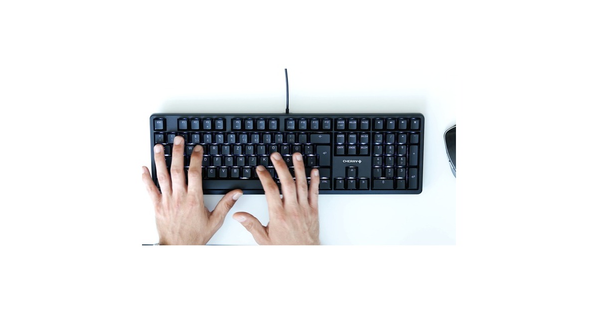 CHERRY G80-3000N RGB TKL MX Silent Red Switches, DE-Layout, schwarz