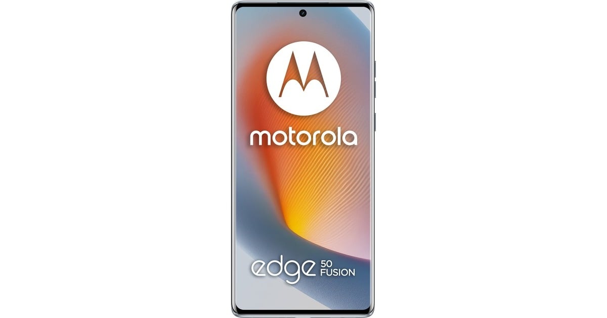 Motorola Edge 50 Fusion 256GB, Handy Marshmallow Blue, Kunstleder 