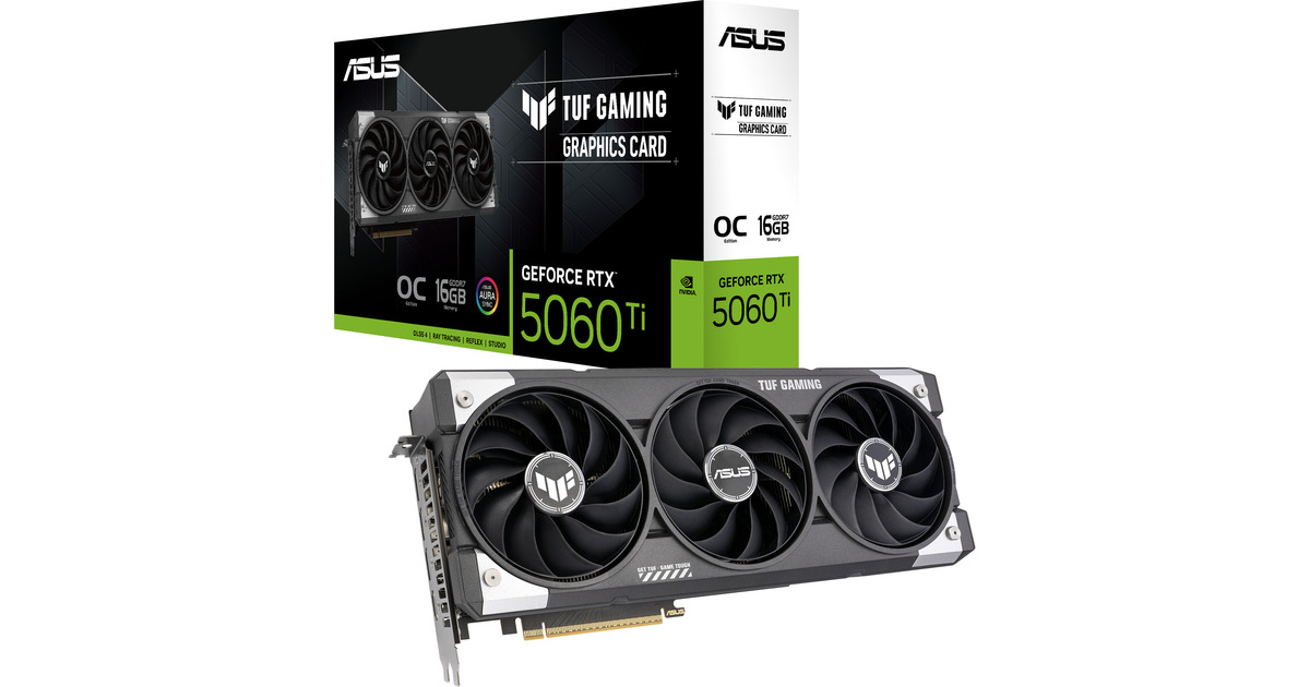 ASUS GeForce RTX 5060 Ti TUF GAMING OC 16GB, Grafikkarte