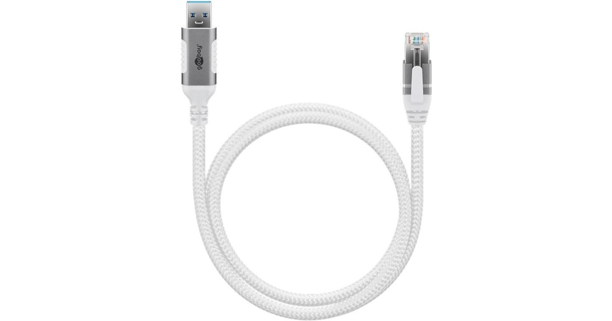 Goobay 1.5 M LAN To USB Cable 1 Gbit Data Transfer - USB C 3.1 To RJ45 Ethernet CAT 6 Cable Connects Router And Smartphone - LAN Cable Adapter For...