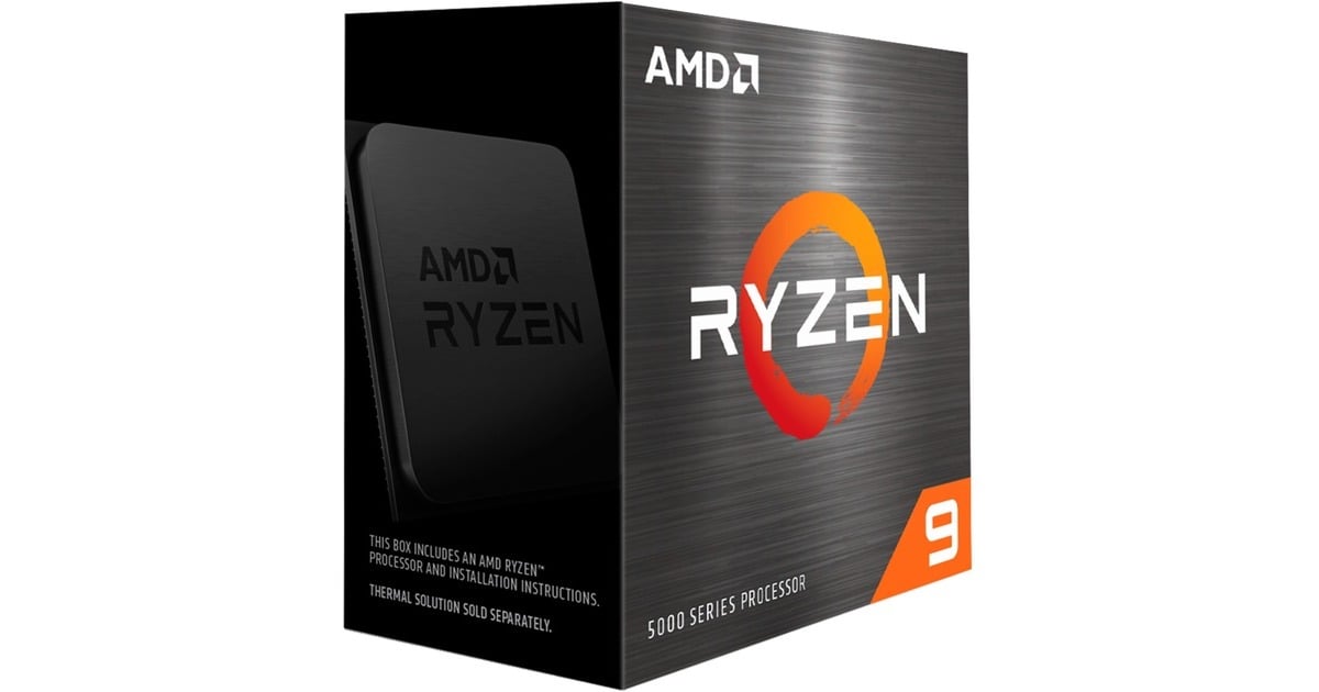 AMD Ryzen 9 5900 XT Prozessor, 16 Kerne/32 Threads, Zen 3 Architektur, 72MB  L3 Cache, 105W TDP, Bis zu 4,8 GHz Boostfrequenz, Sockel AM4, DDR4 & PCIe  