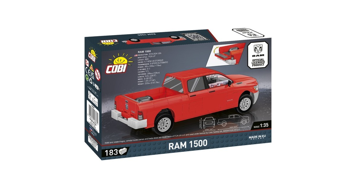 Cobi Bauspielzeug Trabant 601 Limousine - 72 Teile, Kompatibel Mit Anderen Marken, Für Junge Konstrukteure