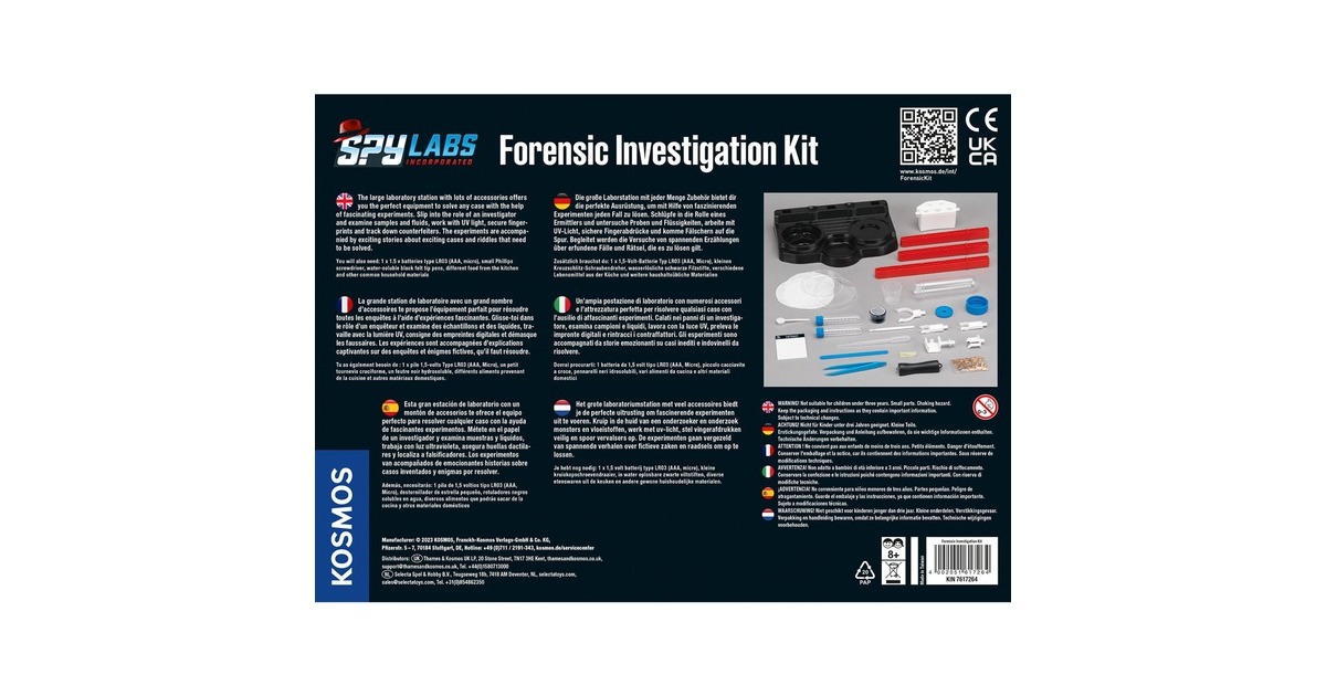 Kosmos Spy Labs Incorporated Forensic Investigation Kit, Detektiv-Sets ...