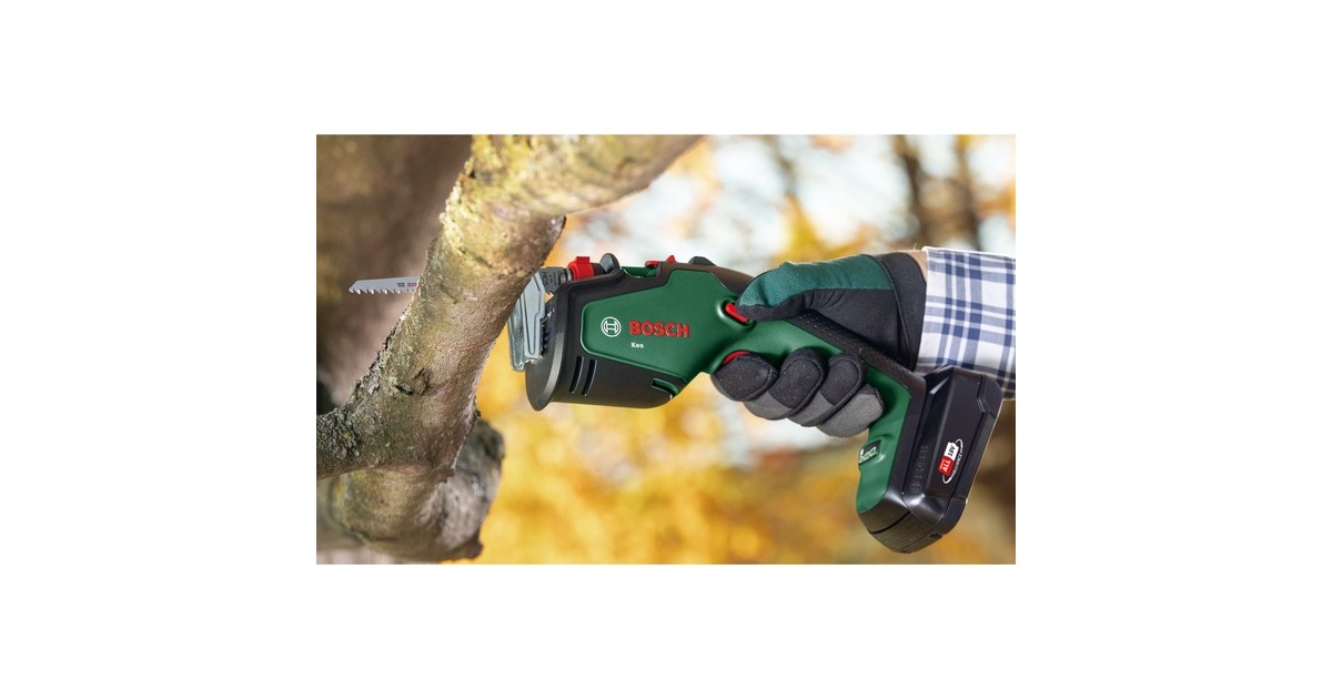 Bosch Heimwerken & Garten Akku-Astsäge Keo, 18Volt grün/schwarz, ohne ...