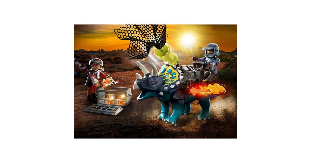 PLAYMOBIL 70627 Dino Rise - Le Tricératops Et Les Soldats - Neuf