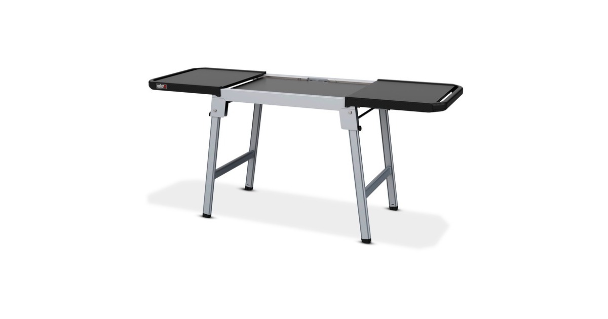 Weber Grilltisch 3400154, ausziehbar, universell einsetzbar grau  