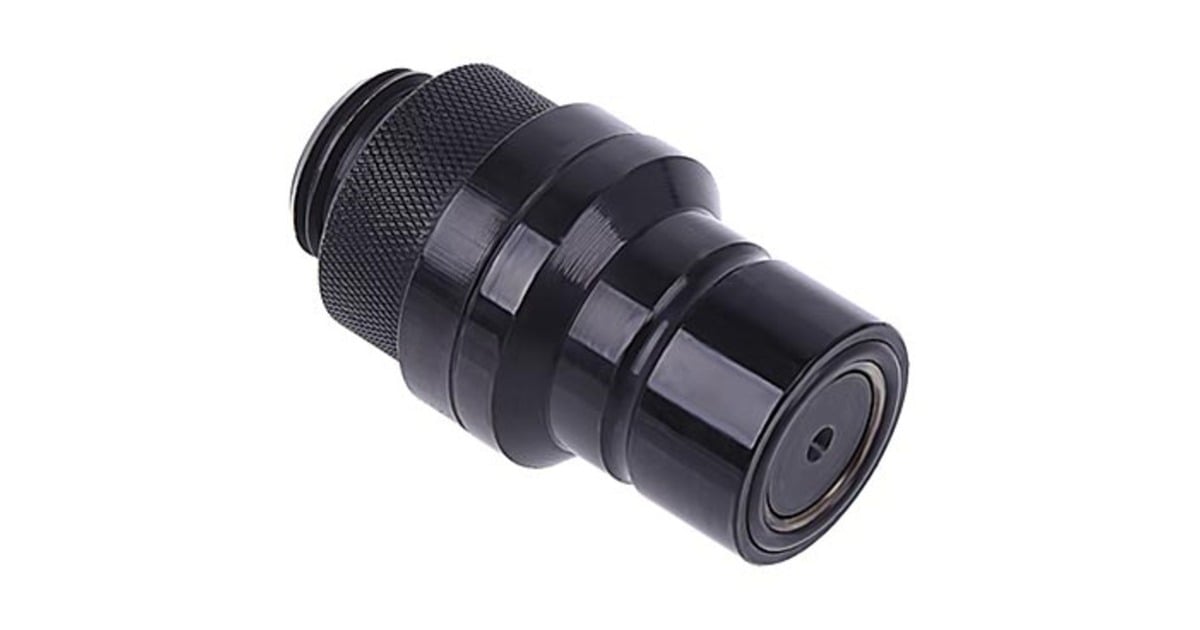 Alphacool Eiszapfen Schnellverschluss Stecker G1/4 AG - Deep Black 