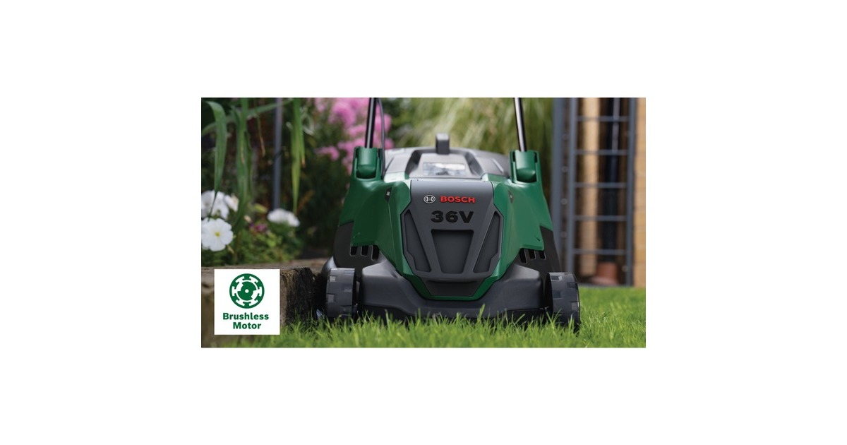 Bosch Heimwerken & Garten AkkuRasenmäher AdvancedRotak 36V40650, 36Volt grün/schwarz, 2x