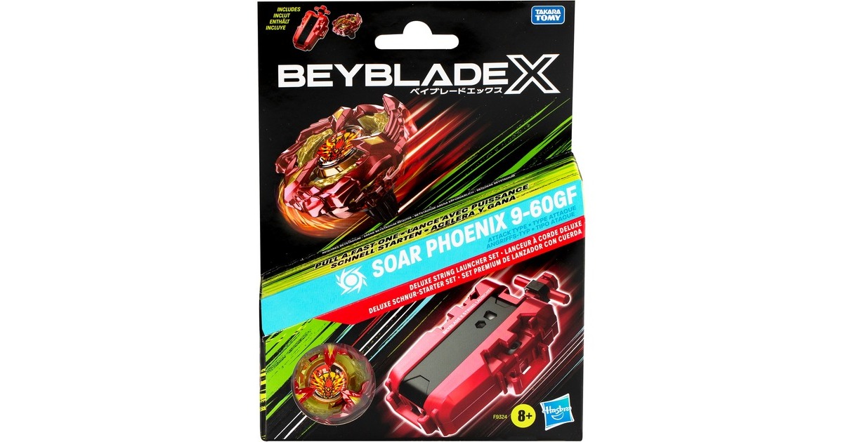 Hasbro Beyblade X Soar Phoenix Deluxe Schnur-Starter Set ...