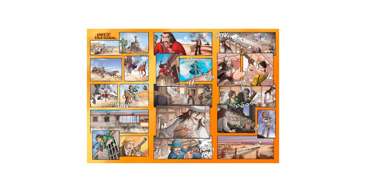 Asmodee Colt Express - Big Box (Tedesco) - Gioco Da Tavolo Per 2-9 Giocatori - Include Espansioni: Posta, Cavalli, Maresciallo E Prigionieri