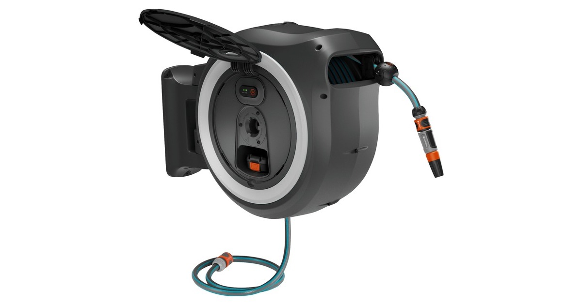 GARDENA AkkuWandSchlauchbox PowerRoll XXL 18V P4A, 40 Meter