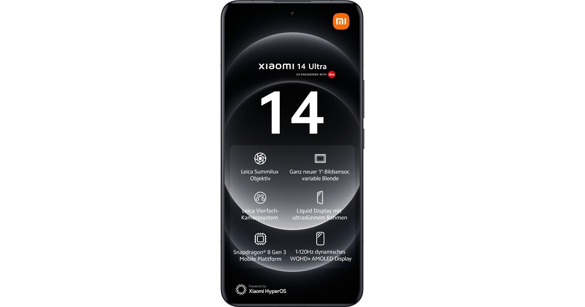 Xiaomi 14 Ultra 512GB, Handy Android 14, 5G, 16 GB LPDDR5X