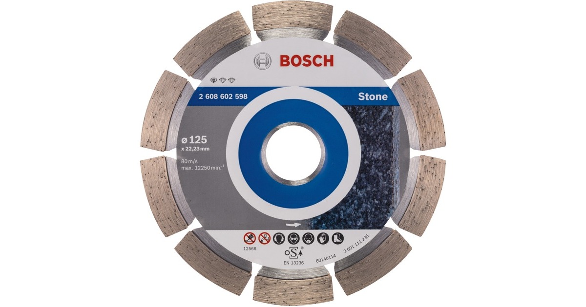 Bosch Professional Diamanttrennscheibe Standard for Stone, Ø 125mm 