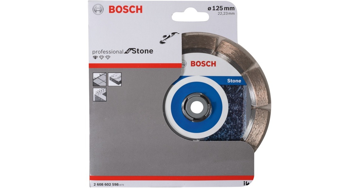 Bosch Professional Diamanttrennscheibe Standard for Stone, Ø 125mm 