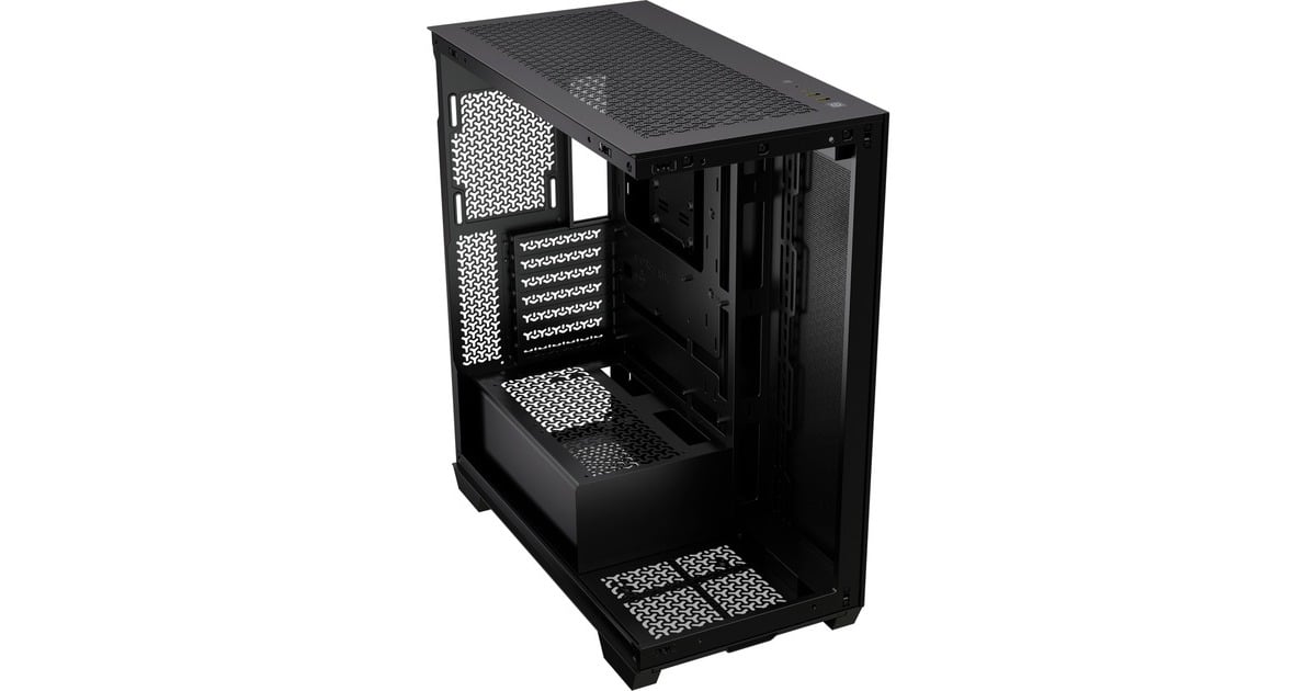 Corsair 3500X, Tower-Gehäuse schwarz, Tempered Glass