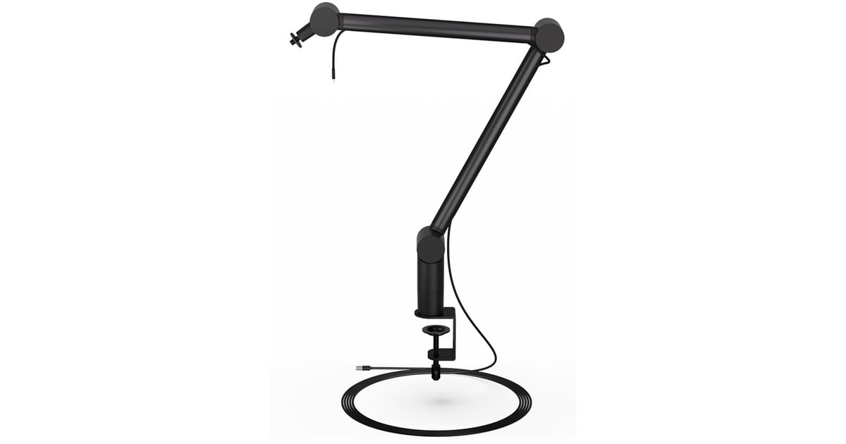 BOWER Studio-Set Ringlicht – Flexibler Arm Mit Mikrofonhalter & Smartphone-Clip – Perfekt Für Streamer & Content Creator