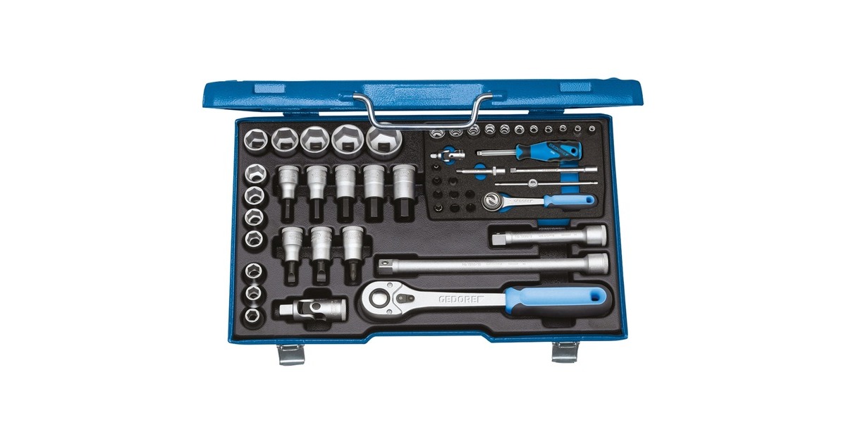 GEDORE Steckschlüssel-Sortiment 1/2' – 40-teilig Im Check-Tool-Modul
