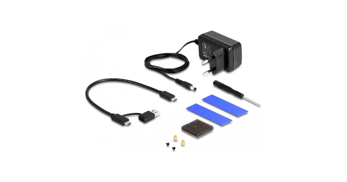 DeLOCK USB Type-C Gehäuse für 1 x M.2 NVMe SSD + 1 x 2.5″ SATA SSD 