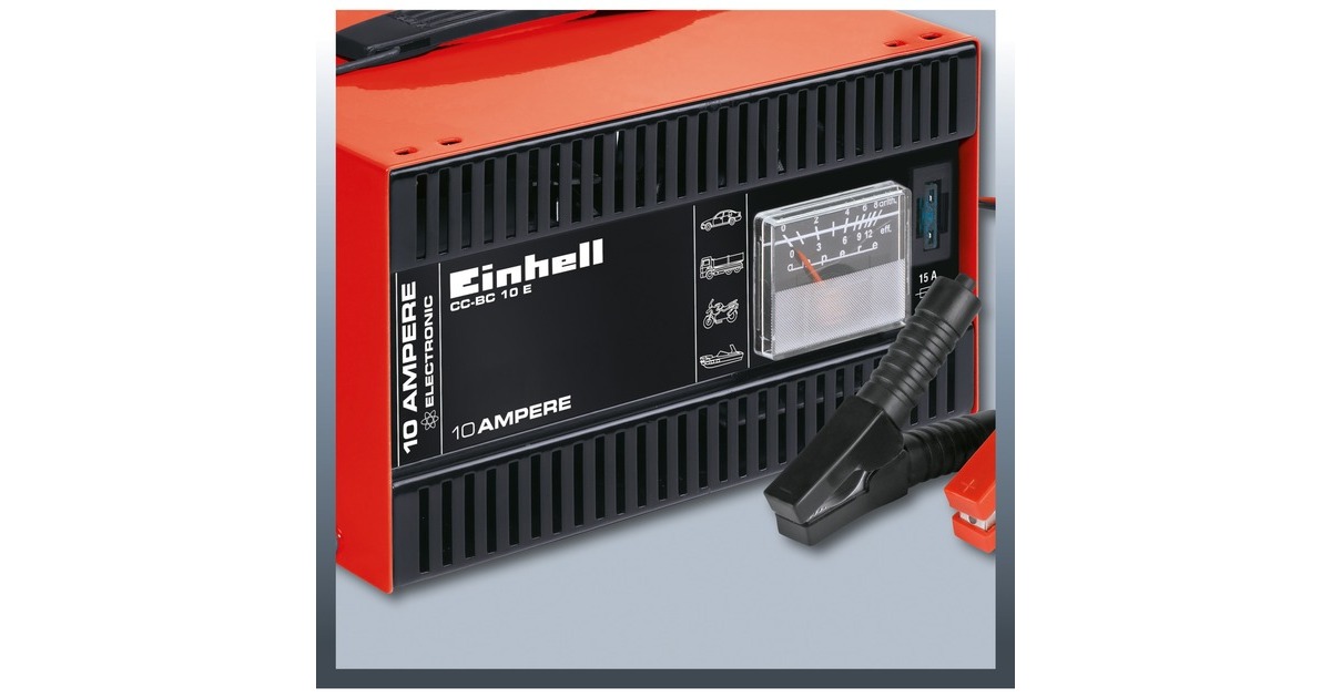 Einhell Ladegerät Blinkt Rot Und Grün EINHELL Batterie-Ladegerät CC-BC 10 E rot/schwarz, für Kfz- und