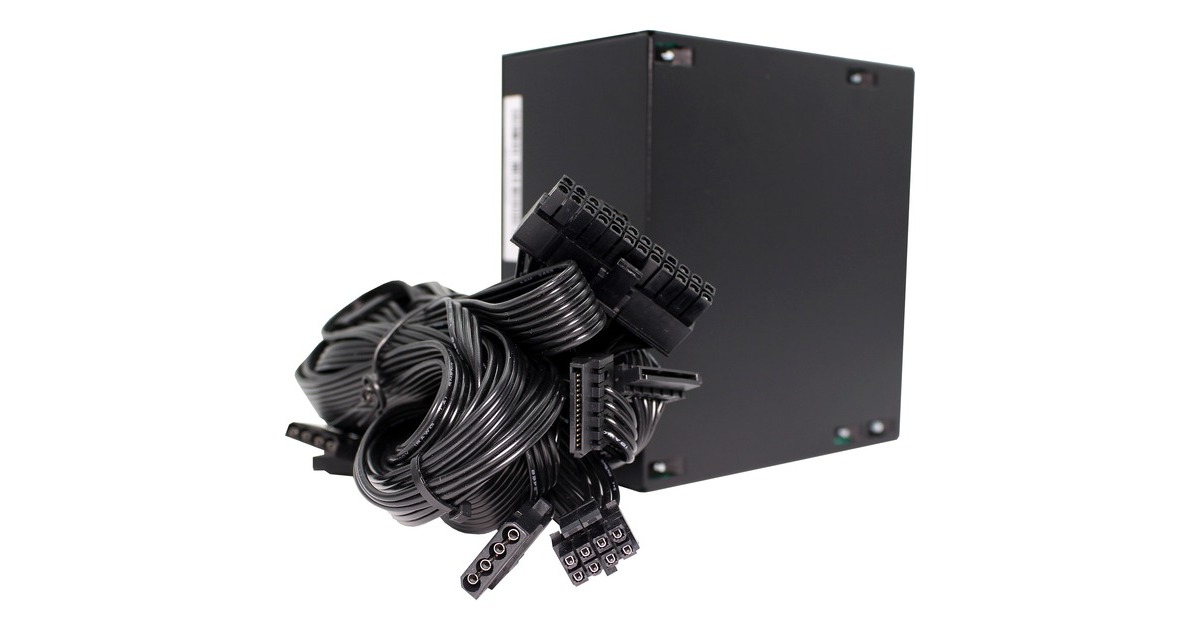 Xilence XP650R12 650W PC voeding, Meet 80 goud, gaming, ATX, zwart