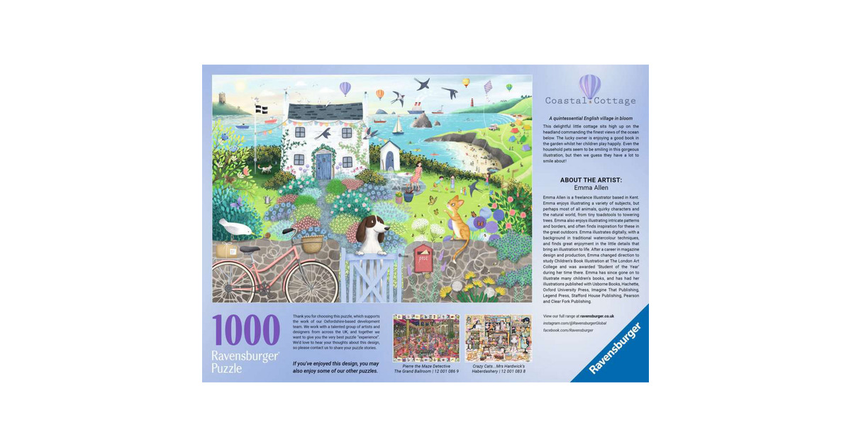 Ravensburger 16417 Crazy Cats Vintage No.9 - Lost in The Post 1000-teiliges Puzzle für