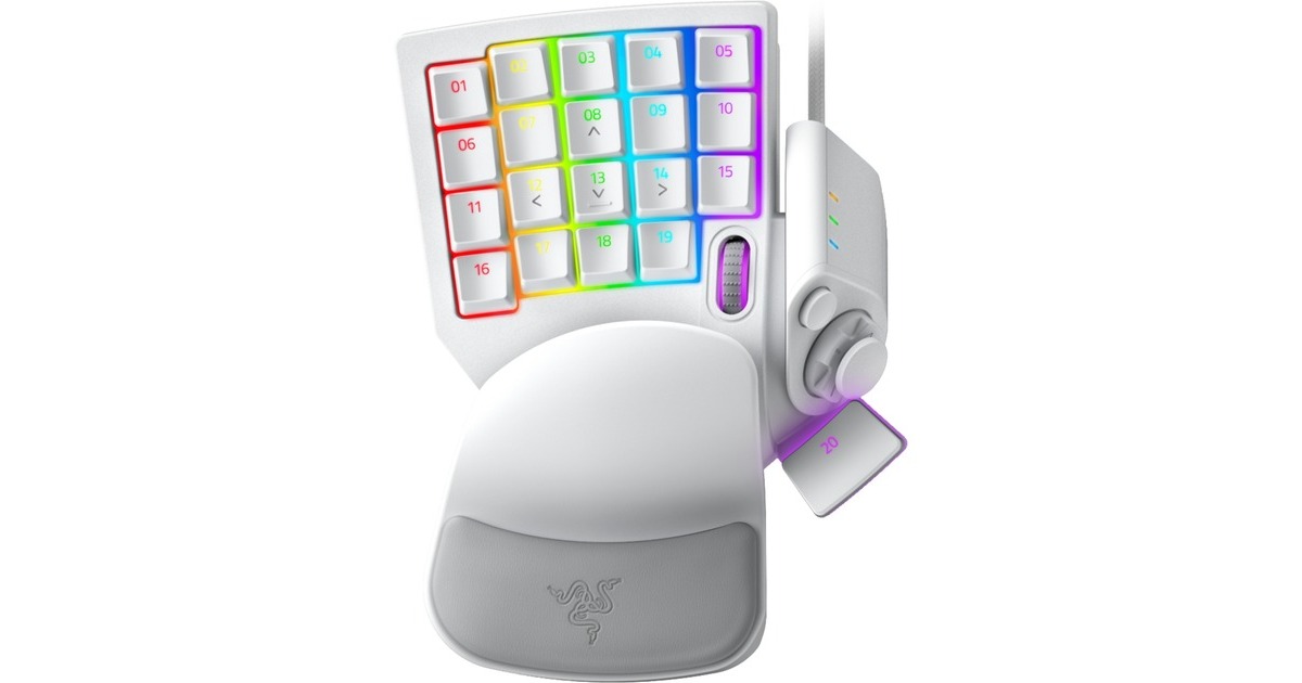 Razer Tartarus Pro, Keypad weiß/grau, Mercury