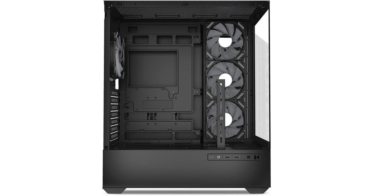 Case PC Sharkoon AK6 RGB ATX - Vetro Temperato, 4 Ventole RGB, Supporto BTF, Nero - Foto 4