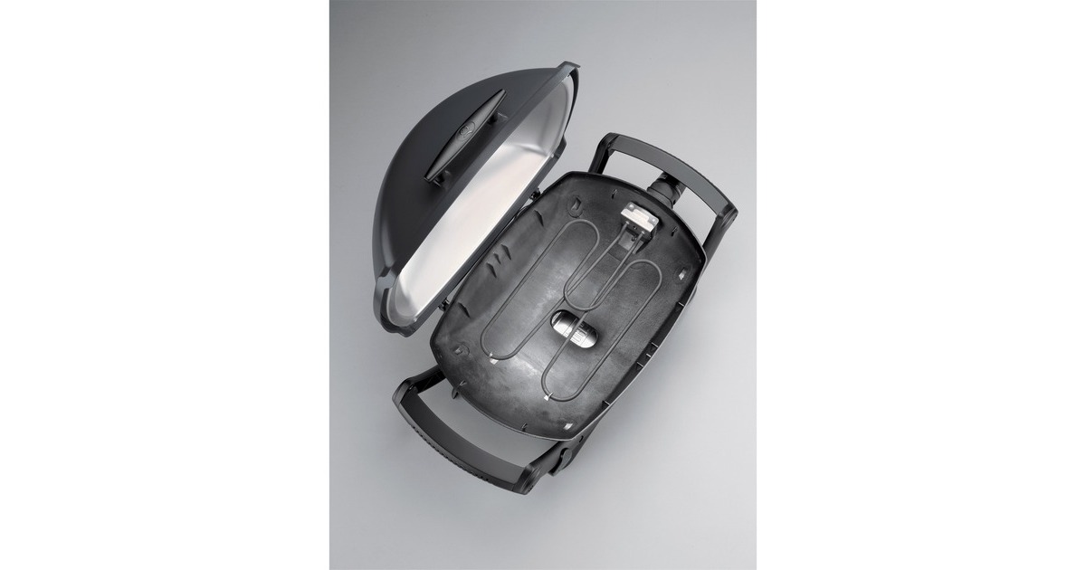 Weber Elektrogrill Q 2400, Dark Grey schwarz, 2.200 Watt 