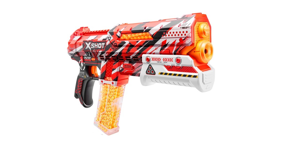 ZURU X-Shot - Hyper-Gel Blaster Clutch, Gel-Blaster inkl. 5000 Gel-Kugeln