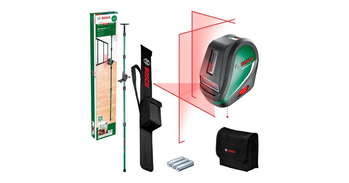 Bosch Heimwerken & Garten Kreuzlinienlaser UniversalLevel 3 Maxi 