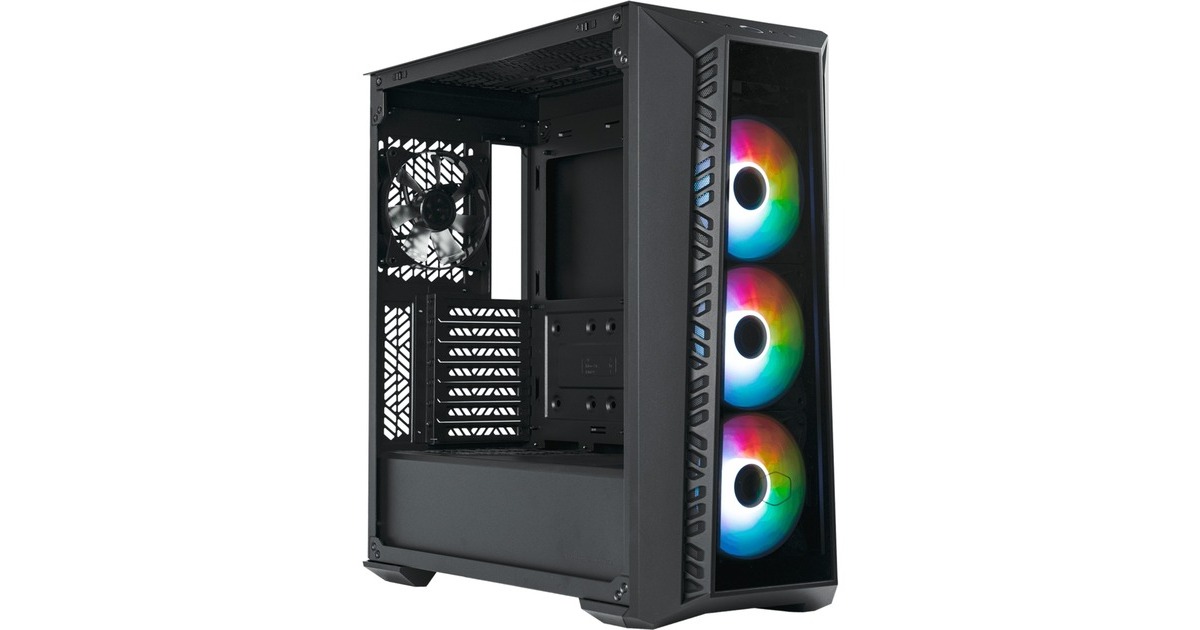 Cooler Master MasterBox 520, Tower-Gehäuse schwarz, Tempered Glass