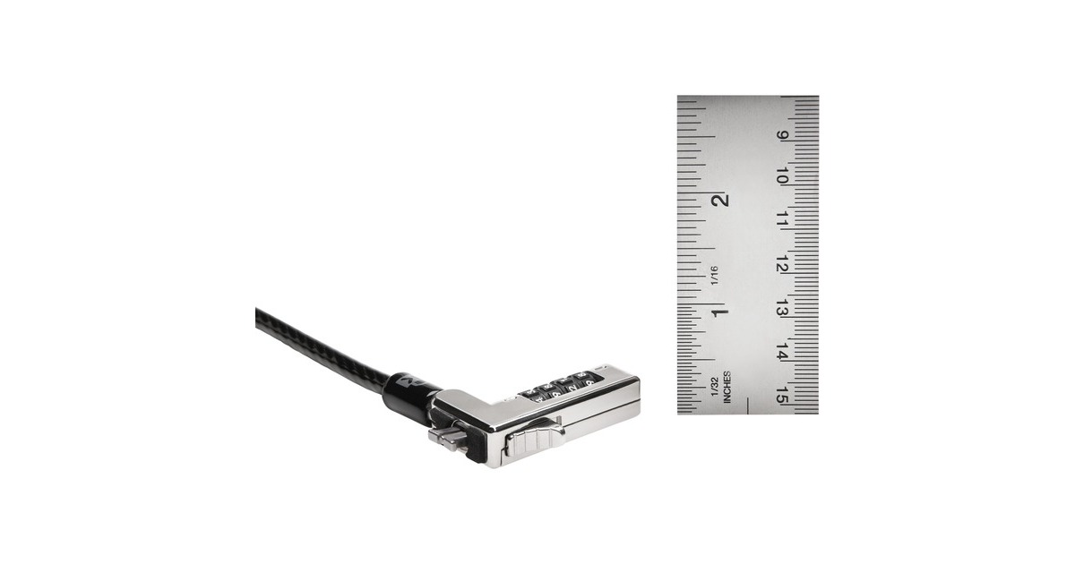 Kensington Slim KombiSchloss schwarz/silber, Standard