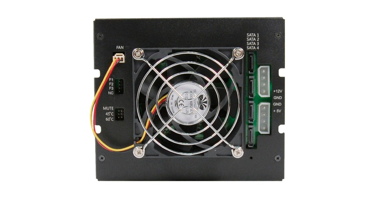 Chieftec CMR-3141SAS, Backplane schwarz